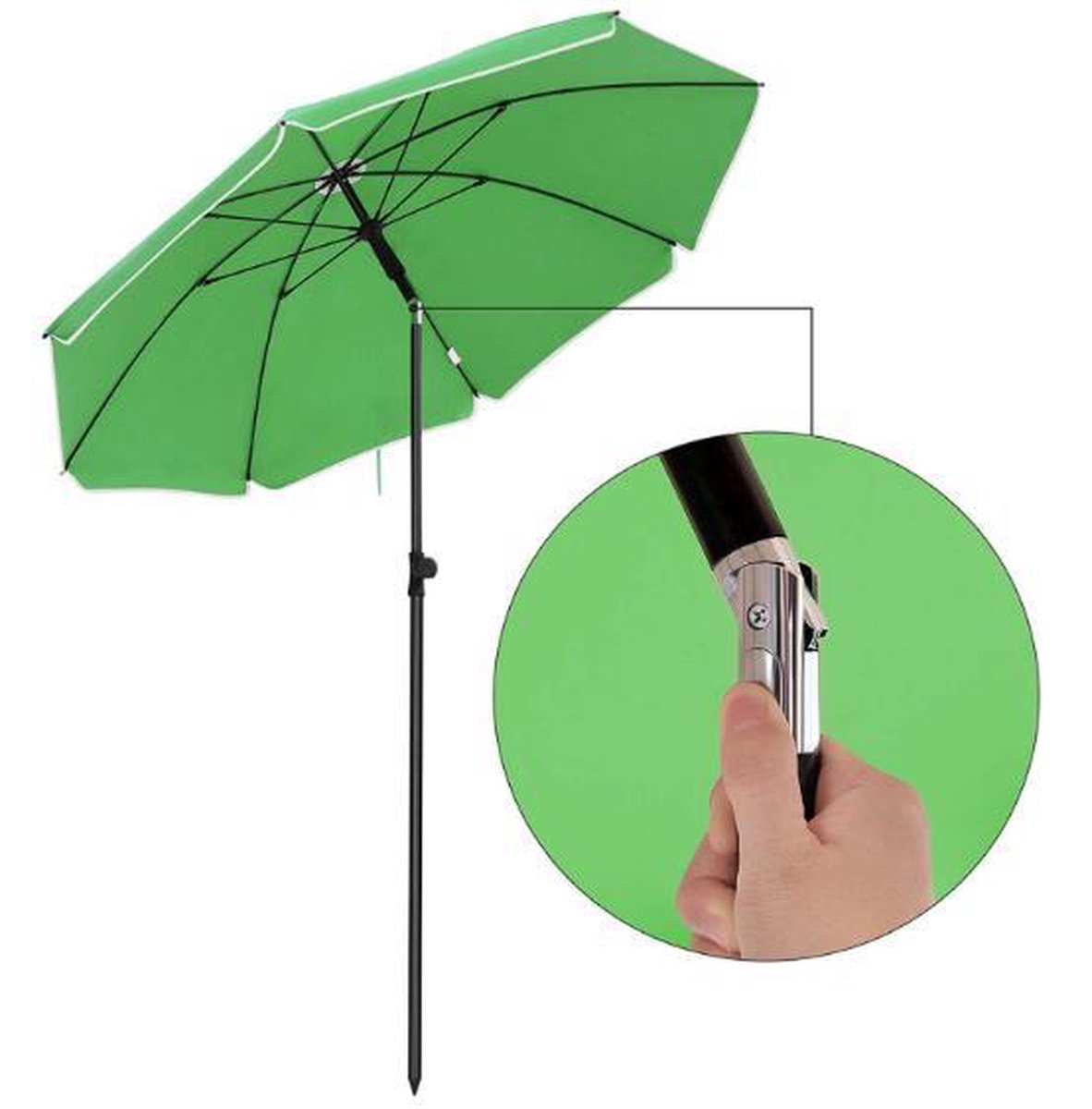 Zweefparasol Groen