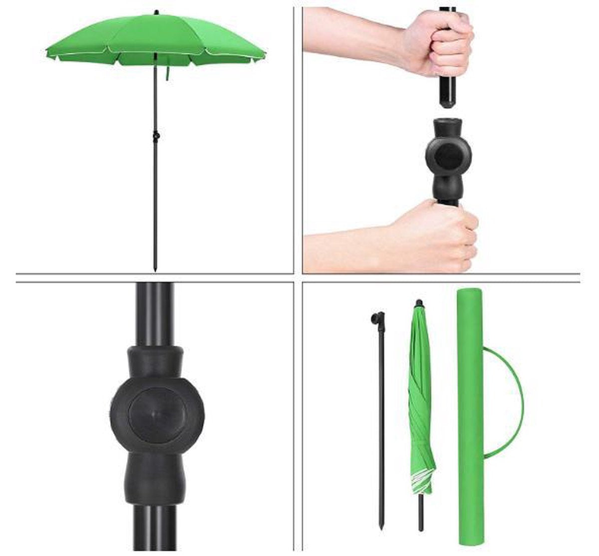 Zweefparasol Groen