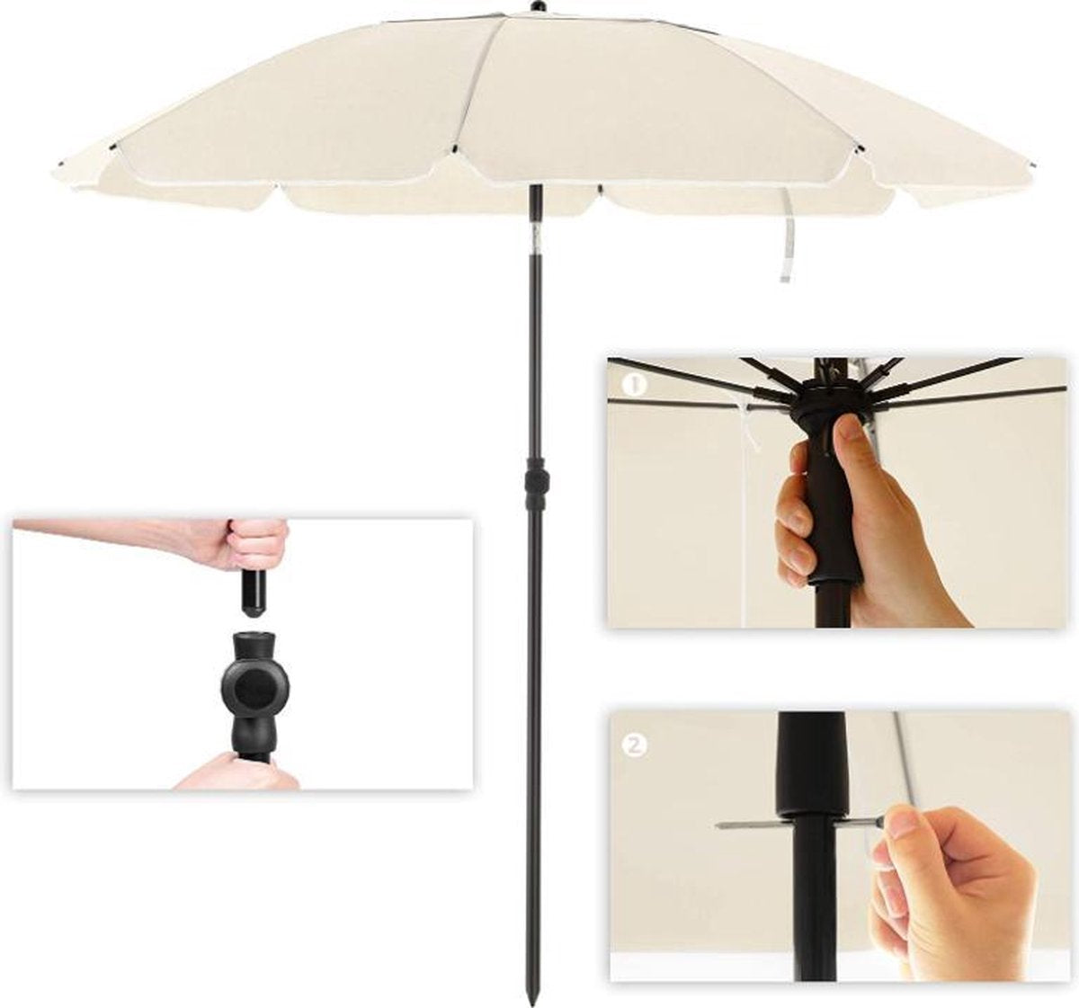 Parasol voor in de tuin Beige