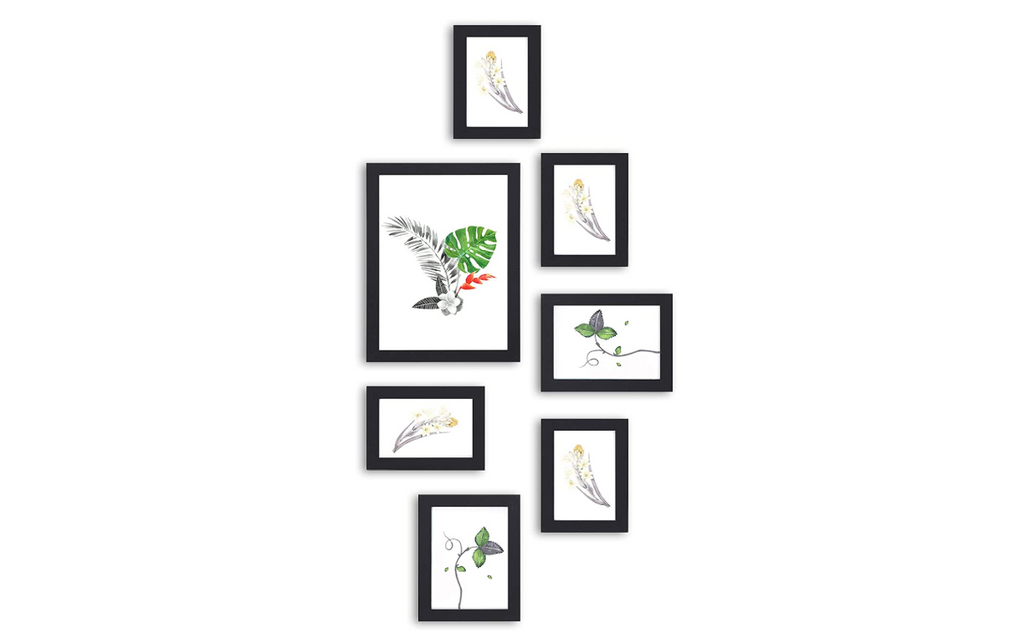 Set van 7 fotolijstjes