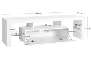 Tv kast met ledverlichting