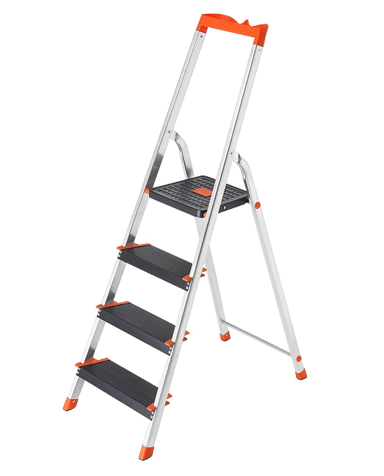Trapladder oranje/zwart