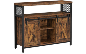 Eetkamer dressoir zwart/bruin