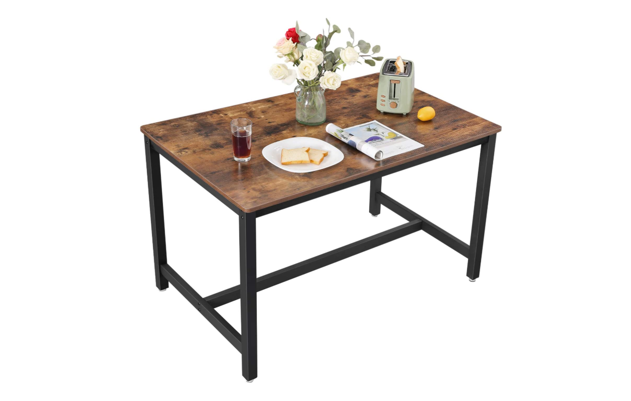 Eettafel vintage bruin