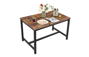 Eettafel vintage bruin