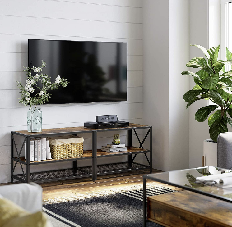 Tv -meubel industrieel bruin/zwart