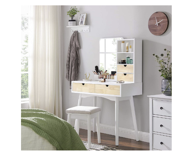 Make up tafel wit/beige