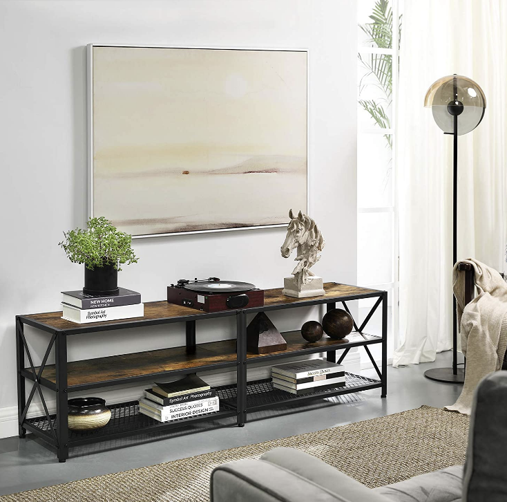 Tv -meubel industrieel bruin/zwart