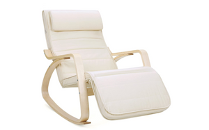 Verstelbare schommelstoel beige