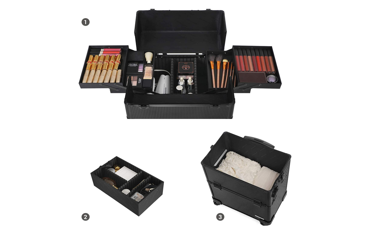 Make-up trolley zwart