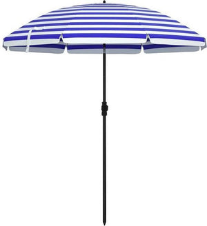 Parasol Blauw/wit