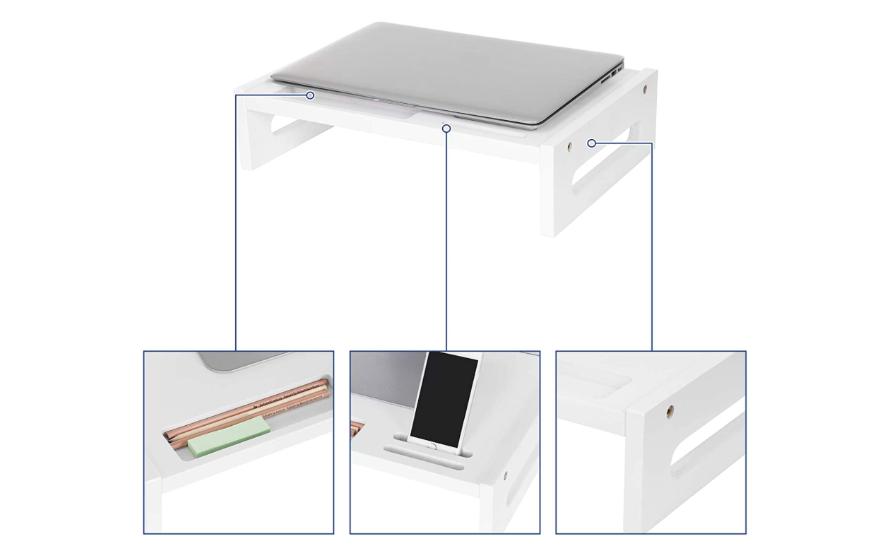 Laptopstandaard laptoptafel wit