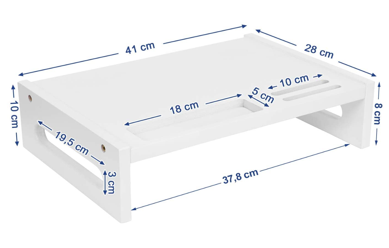 Laptopstandaard laptoptafel wit