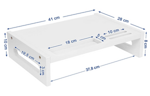 Laptopstandaard laptoptafel wit