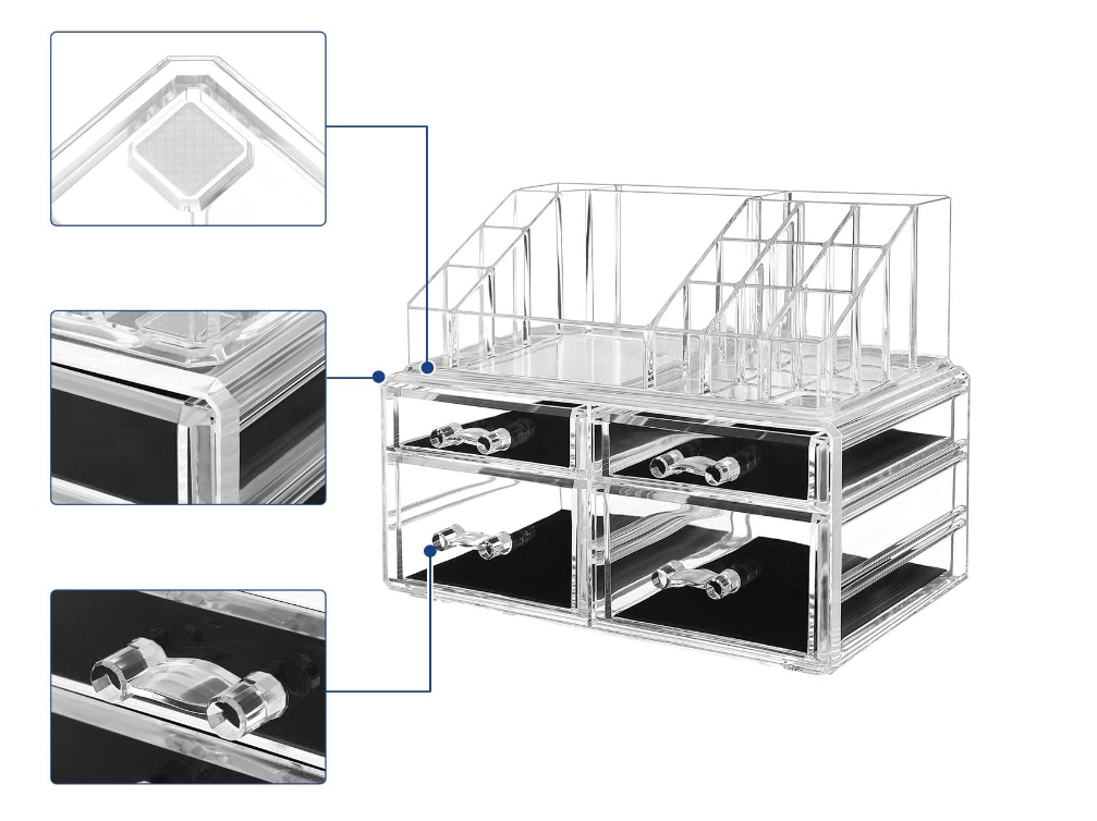Make-up organizer opbergdoos