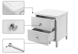 Bijzettafel met 2 lades