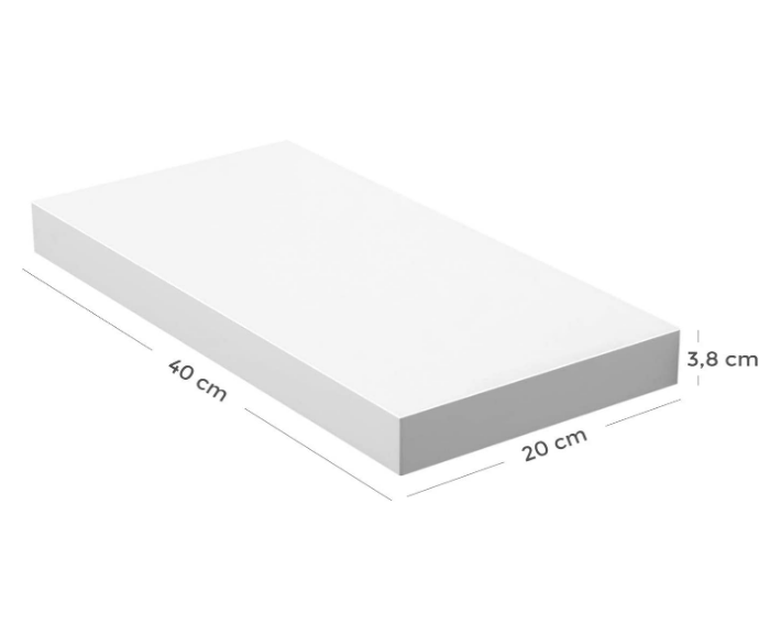 Muurplank wandplank wit