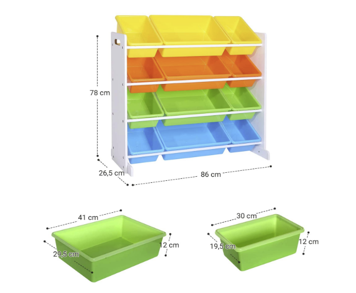 Opbergkast speelgoed organizer