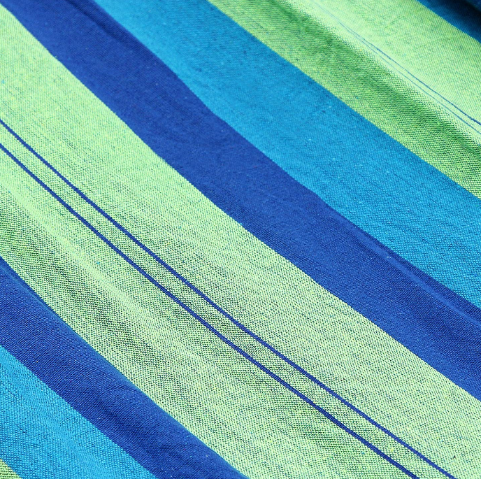 Hangmat 2 kussens groen/blauw