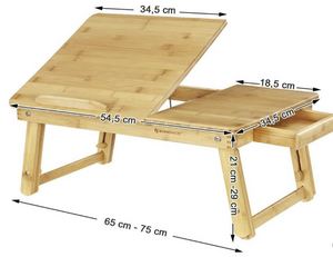 Laptoptafel verstelbaar houtkleur