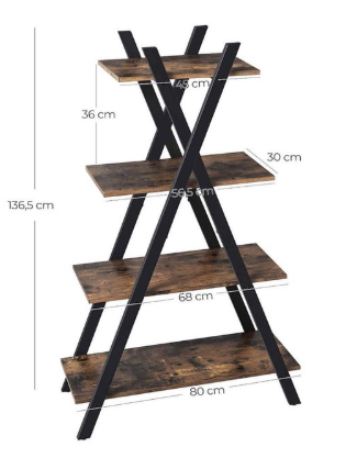 Industriële kast 4 planken