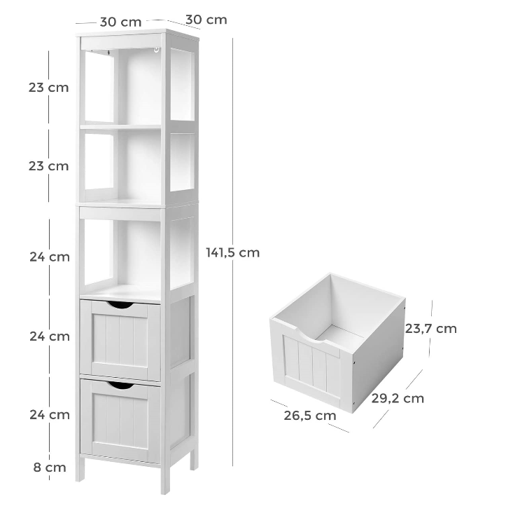 Badkamerkast kolomkast modern