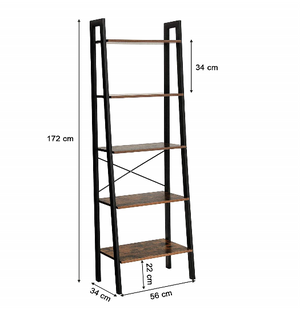 Ladderkast met 5 planken